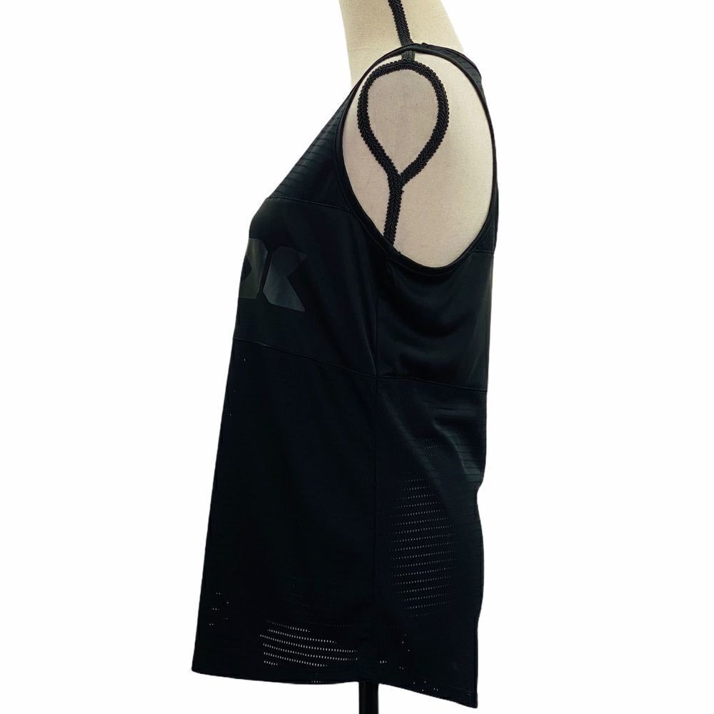 RBX Black Mesh Racerback Graphic Tank Top - Picture 4 of 8